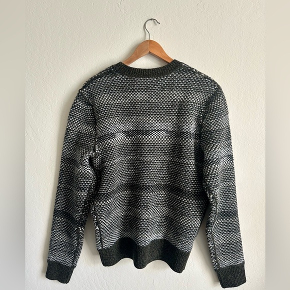 RAG & BONE Men's Wool Reversible Birdseye Wool Sweater Black Multi M New - Picture 8 of 14